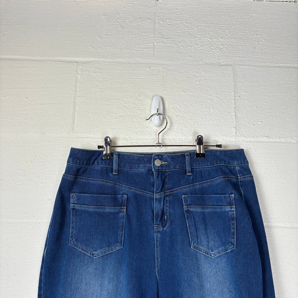 NEW Halara Flex Mid Rise Straight Leg Casual Jeans‎ with Pockets Size L - Picture 4 of 12